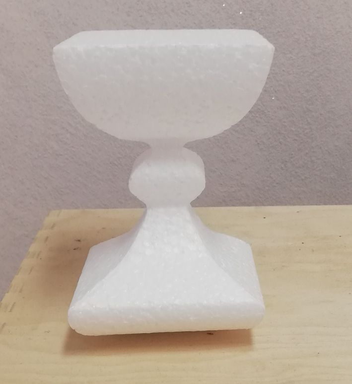  Foto: Calice in Polistirolo 3D per Comunione Altezza 15 cm