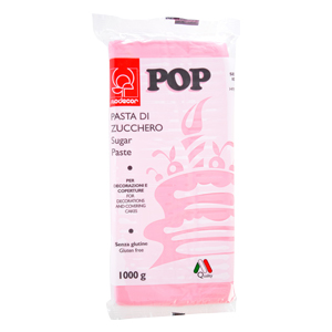  Foto: Modecor Pasta Zucchero Pop rosa confetto 1 kg
