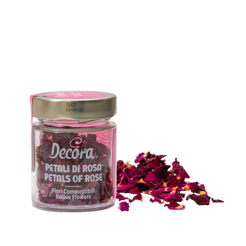  Foto: DECORA - Fiori eduli petali di rosa 4 GR