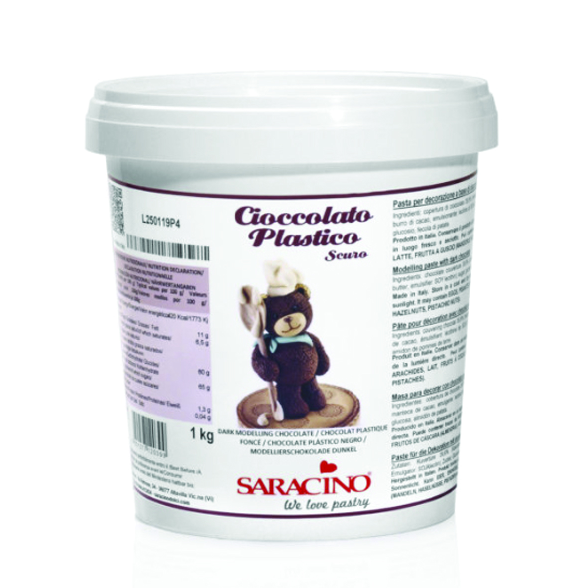  Foto: Saracino cioccolato plastico scuro 1 kg