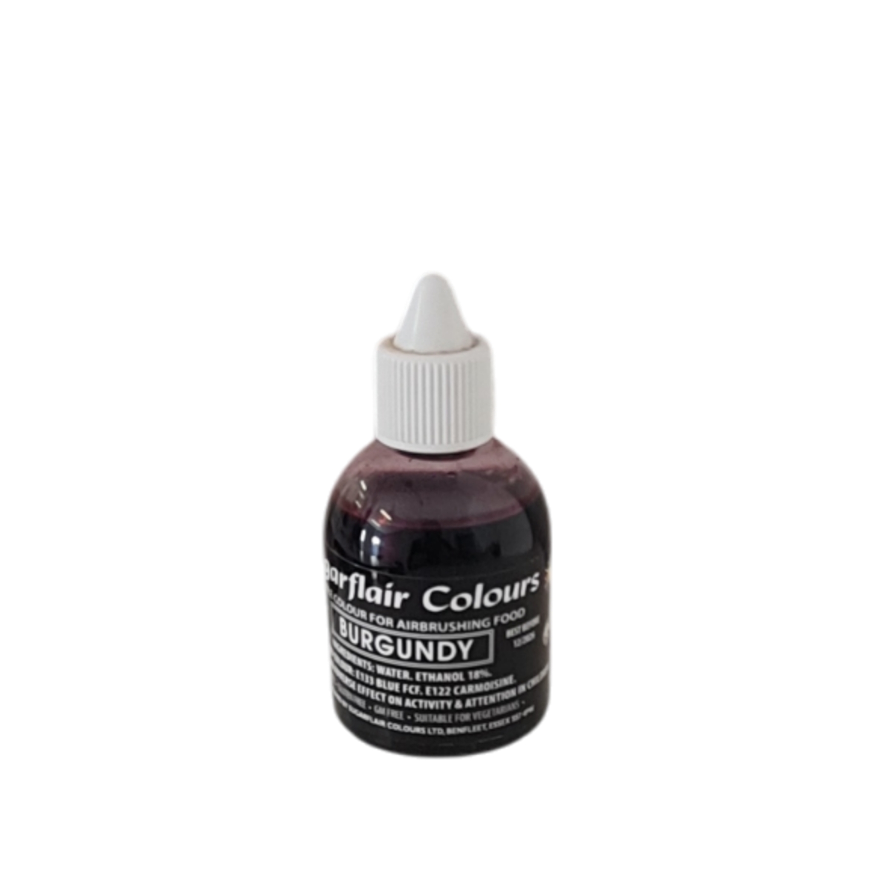  Foto: Sugarflair Colorante Aerografo-Burgundy-60ml