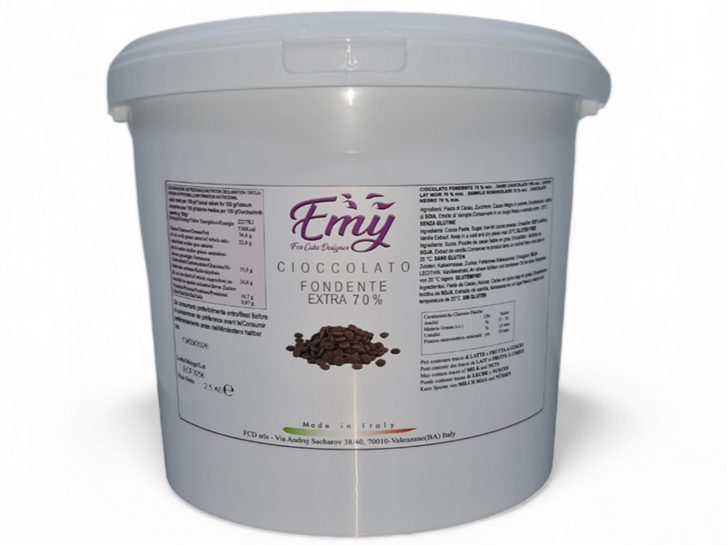  Foto: Emy cioccolato fondente al 70%  2,5 kg