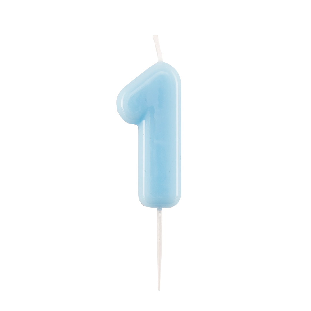  Foto: Givi - candelina glossy azzurro 1 h 10,5 cm